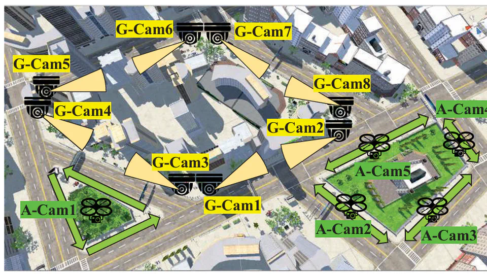 View-decoupled transformer for person re-identification under aerial-ground camera network